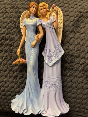 Thomas Kinkade “Angels of Sisterly Love” limited edition figurine
